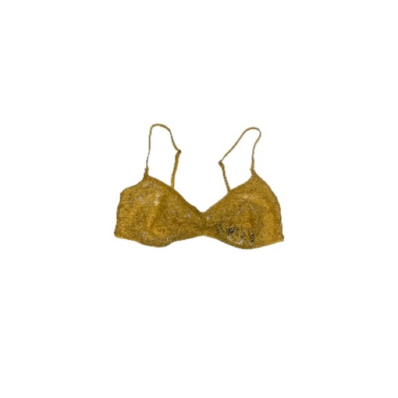 Urban Outfitters Out From Under Yellow Lace Bra - Women’s Size Small - Picture 1 of 9